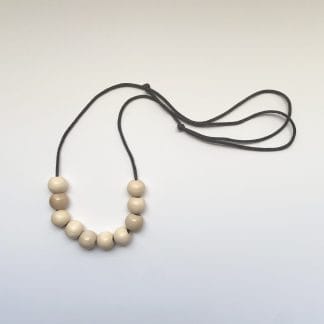 "The Original" Ten Wood Beads Adjustable Necklace for Men & Women