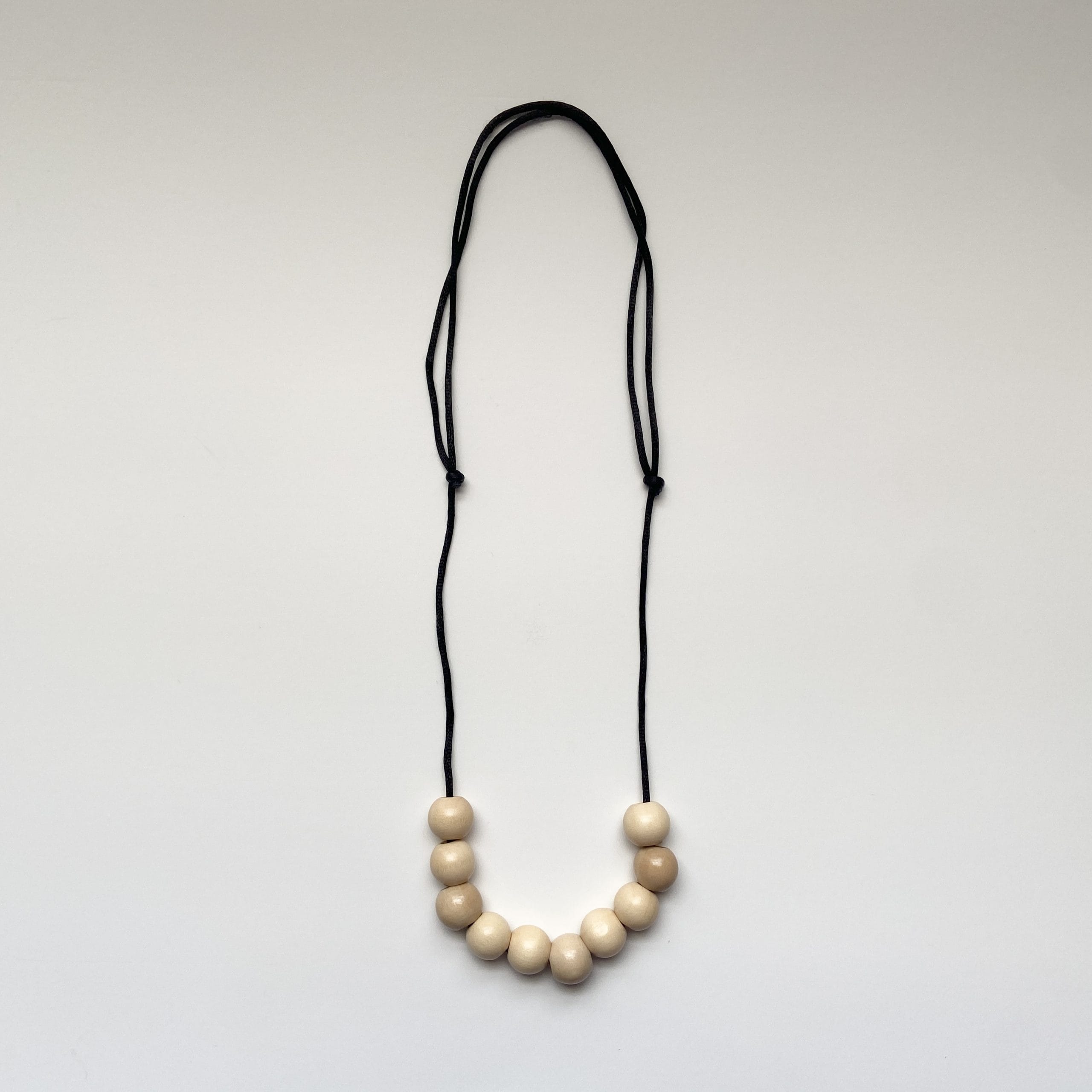 "The Original" Ten Wood Beads Adjustable Necklace for Men & Women - Image 2
