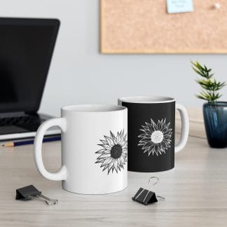 Flower White Mug