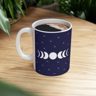 "Over The Moon" White Mug