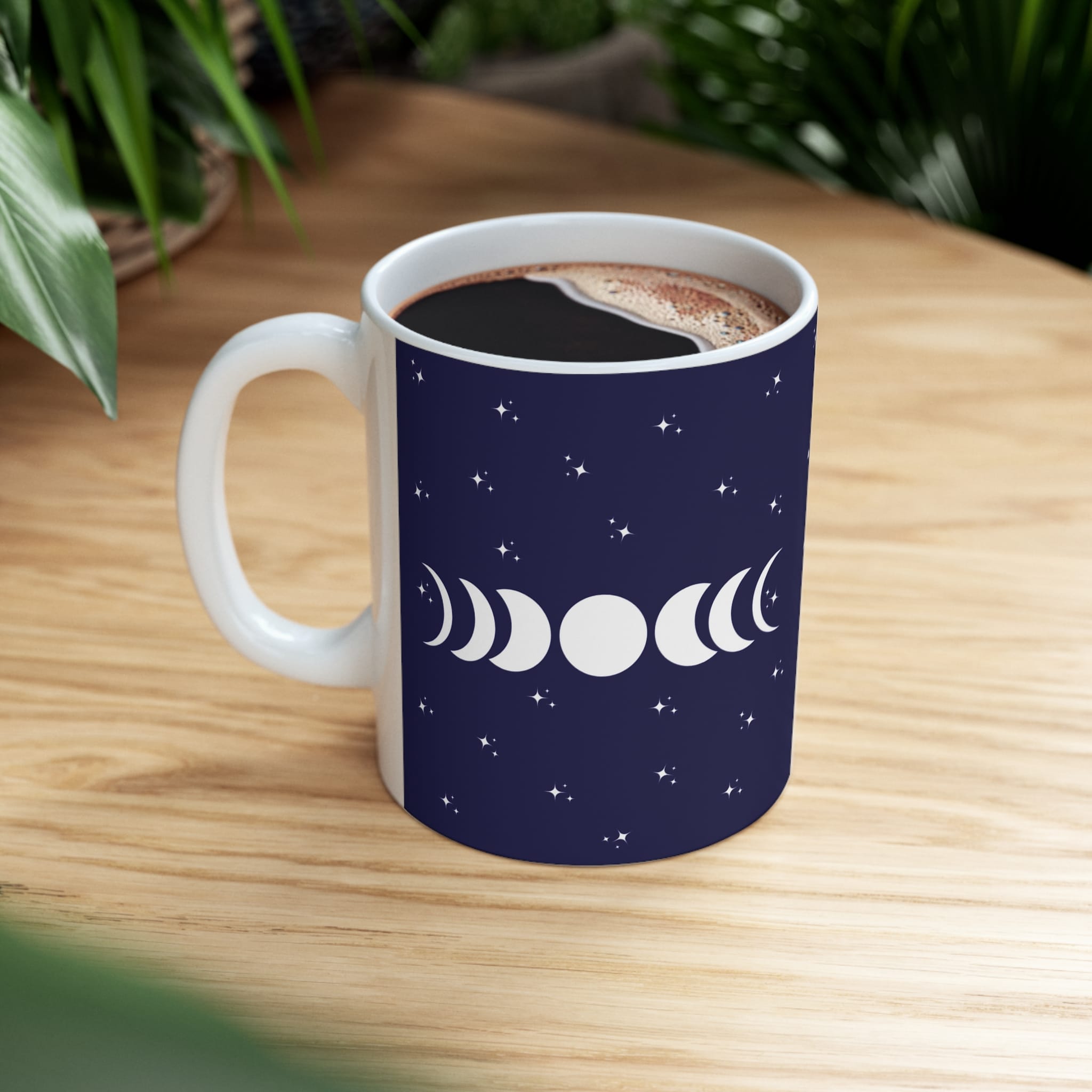 "Over The Moon" White Mug