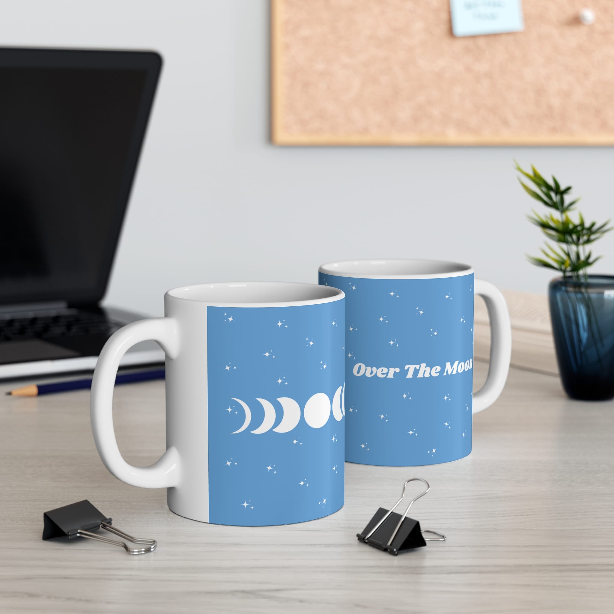 "Over The Moon" White Mug - Image 3