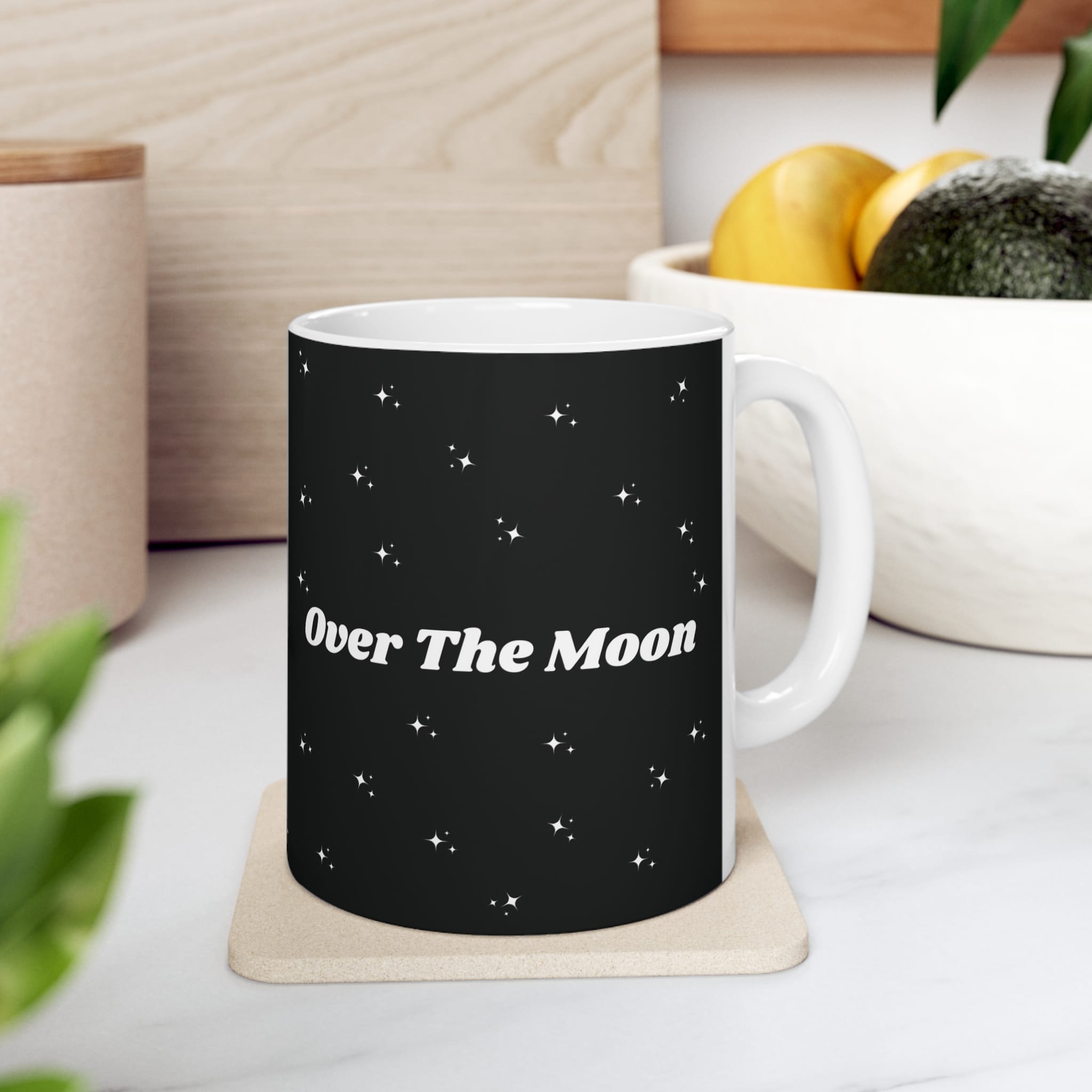 "Over The Moon" White Mug - Image 7