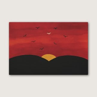 Red Sky, Canvas Painting