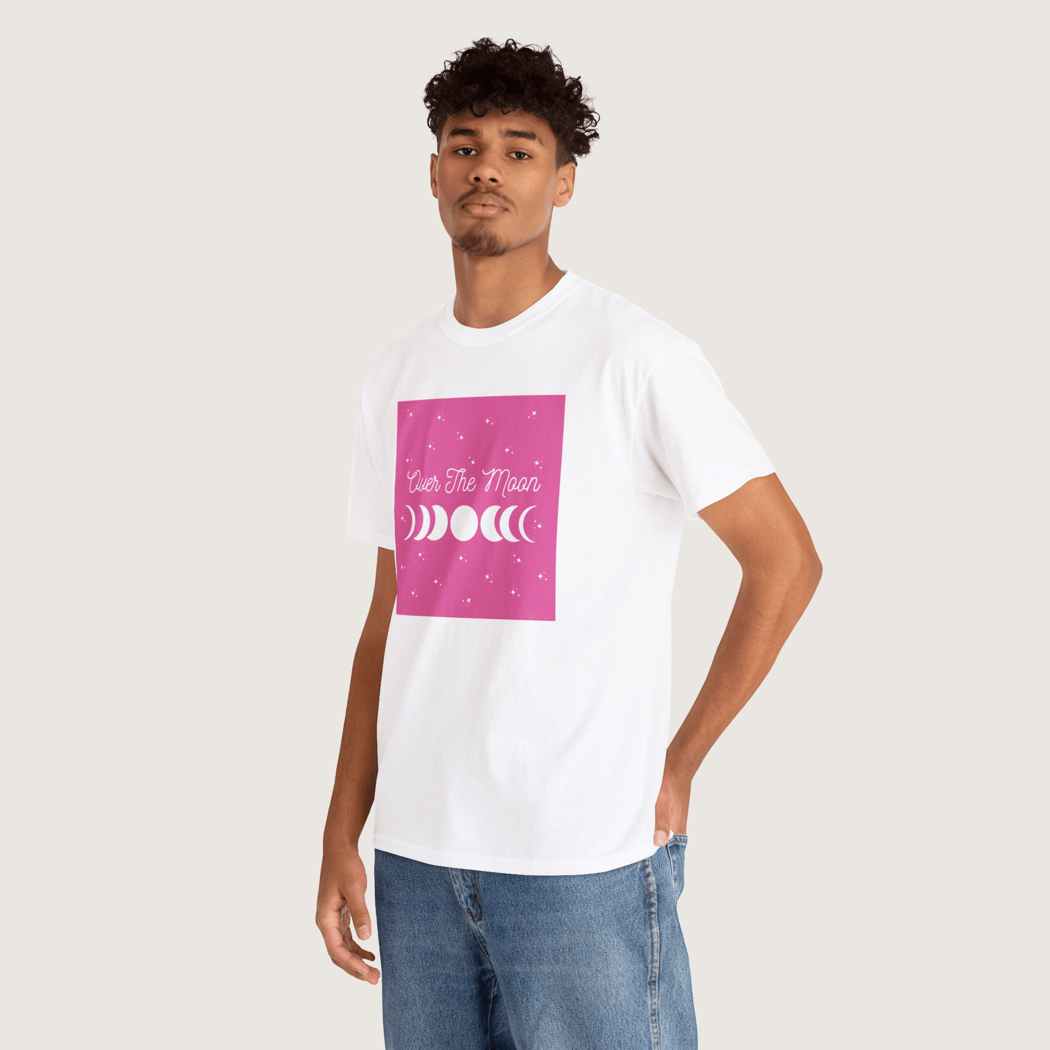 "Over The Moon" White Unisex T-Shirt 2 - Image 7