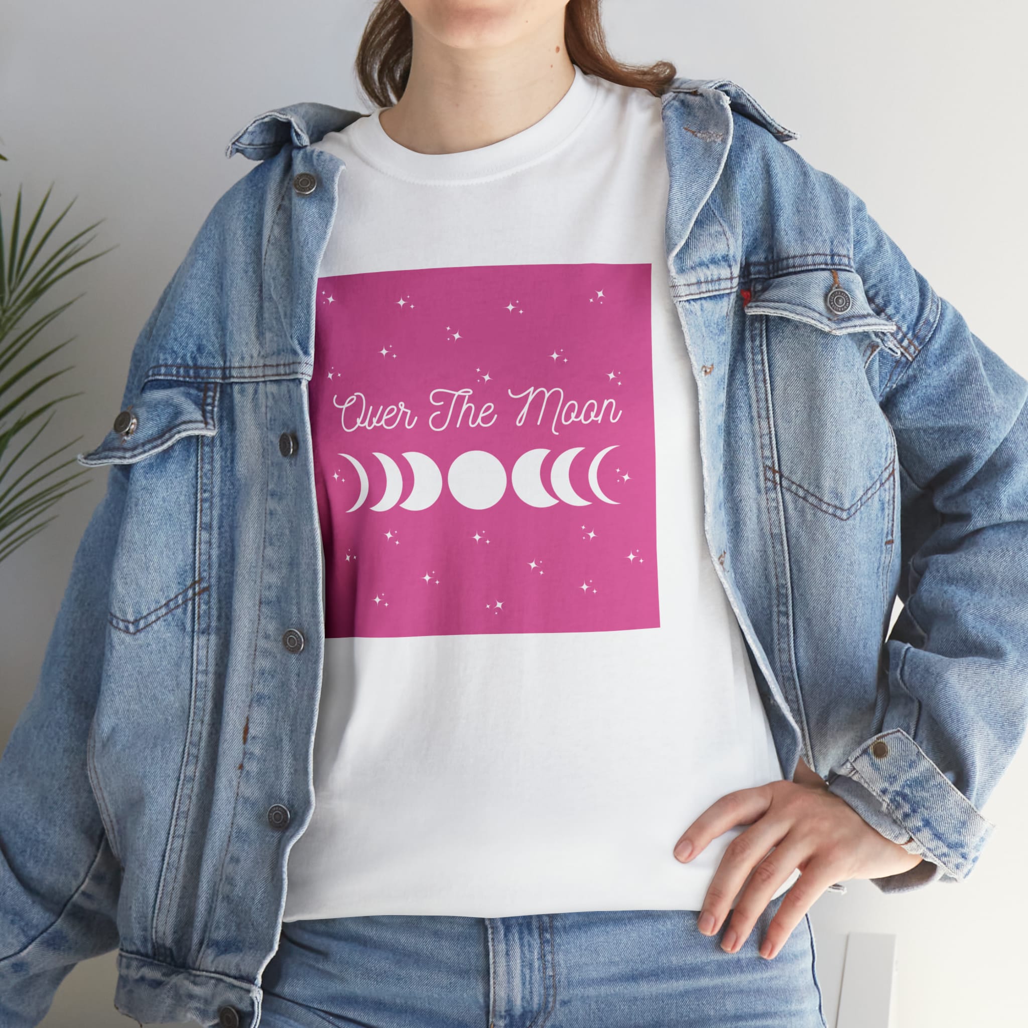 "Over The Moon" White Unisex T-Shirt 2 - Image 9
