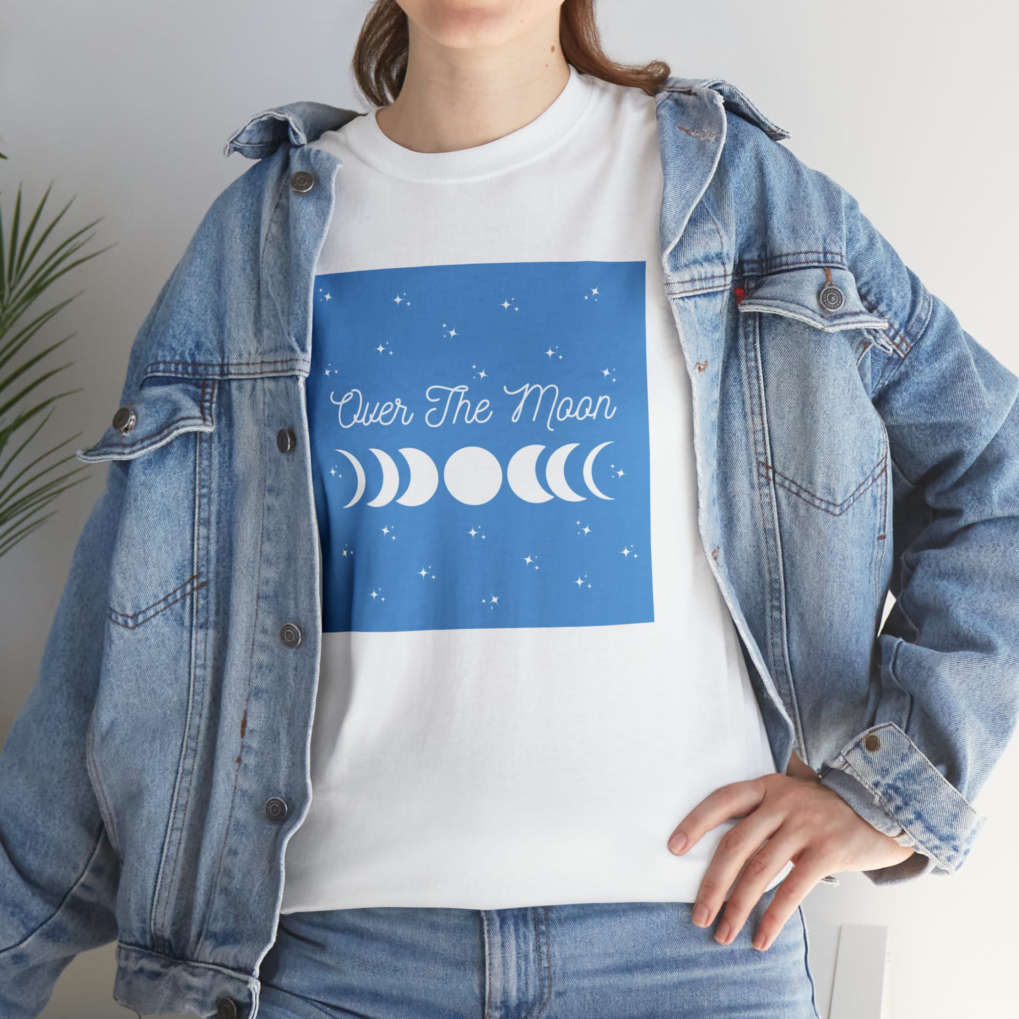 "Over The Moon" White Unisex T-Shirt 2 - Image 6