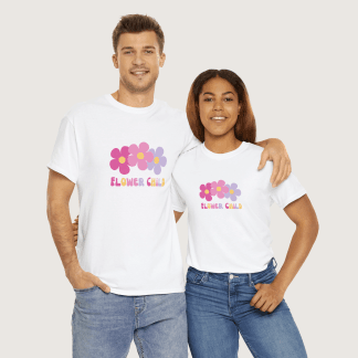 "Flower Child" White Unisex T-Shirt