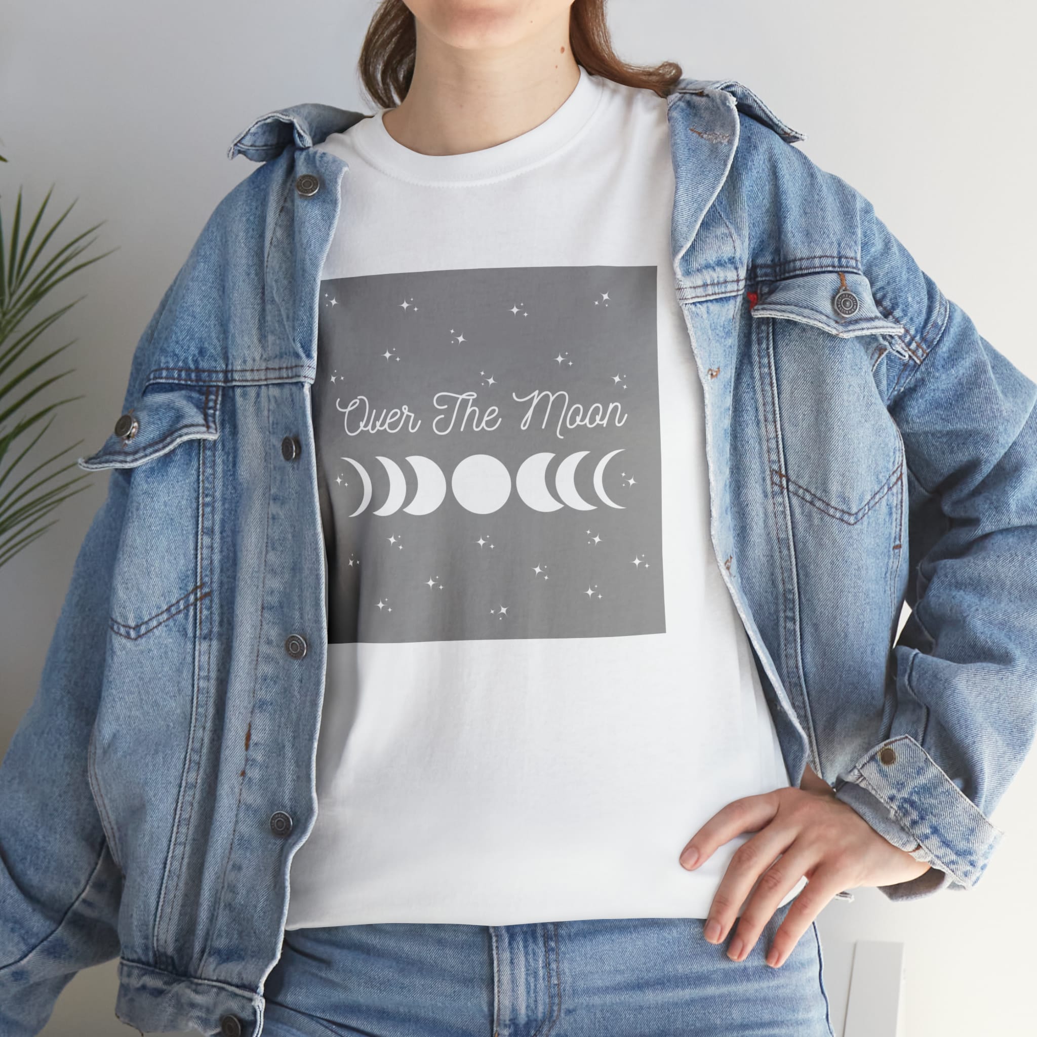 "Over The Moon" White Unisex T-Shirt 2 - Image 12
