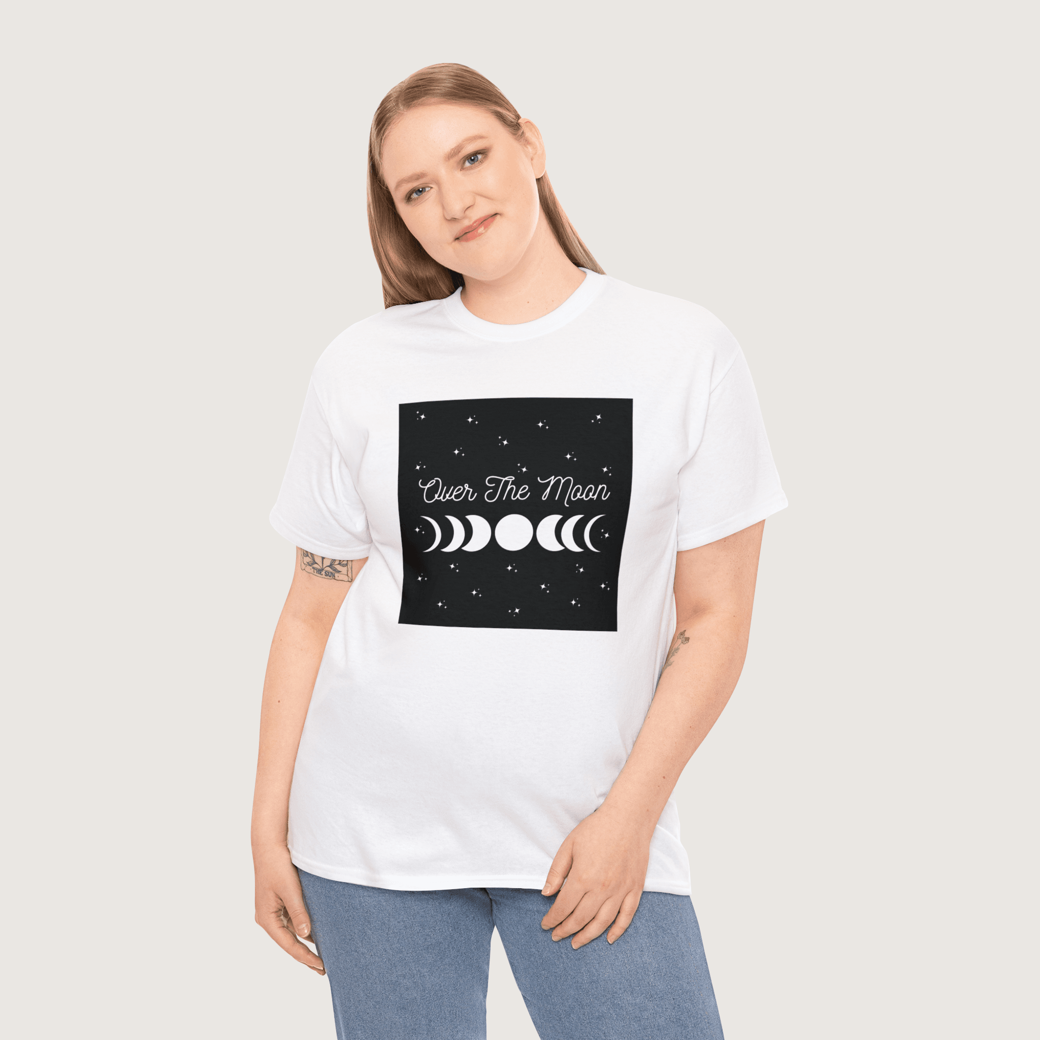 "Over The Moon" White Unisex T-Shirt 2 - Image 14
