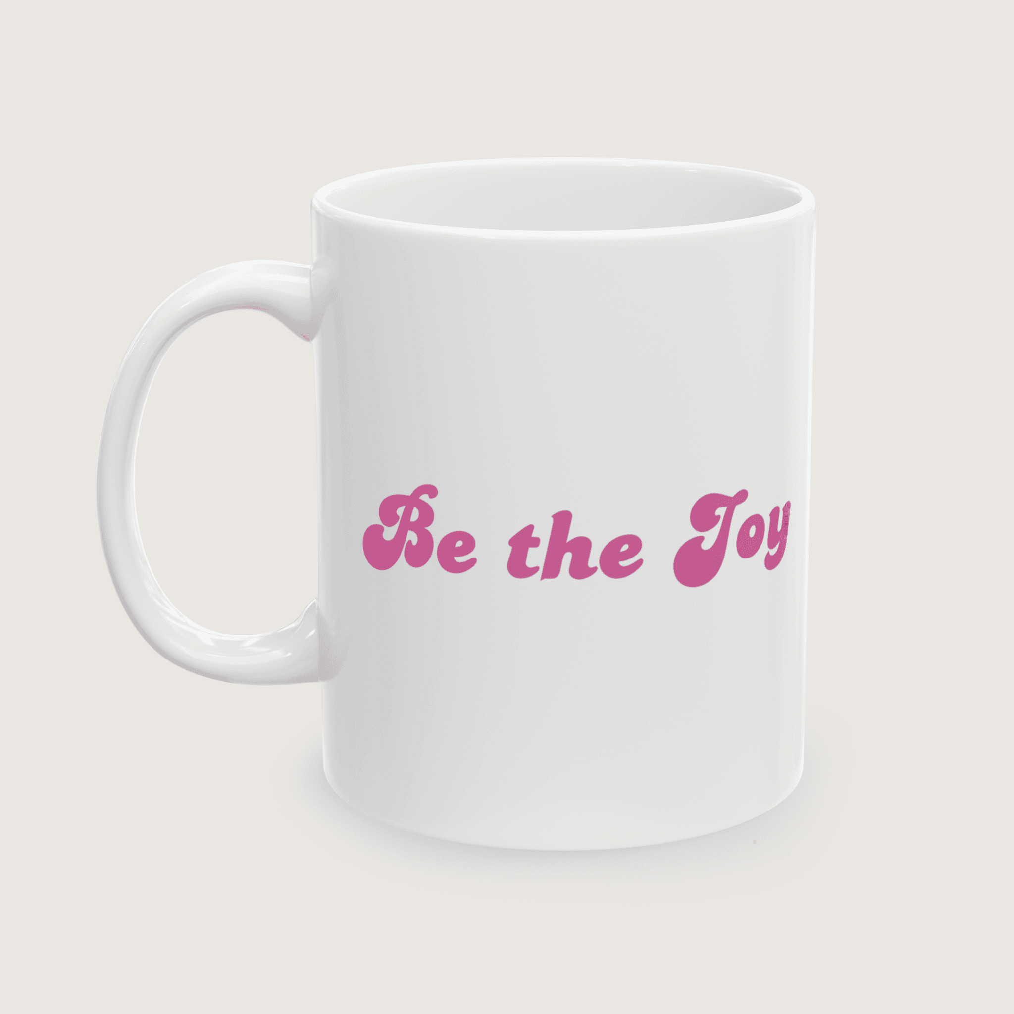 "Be the Joy" White Mug - Image 3