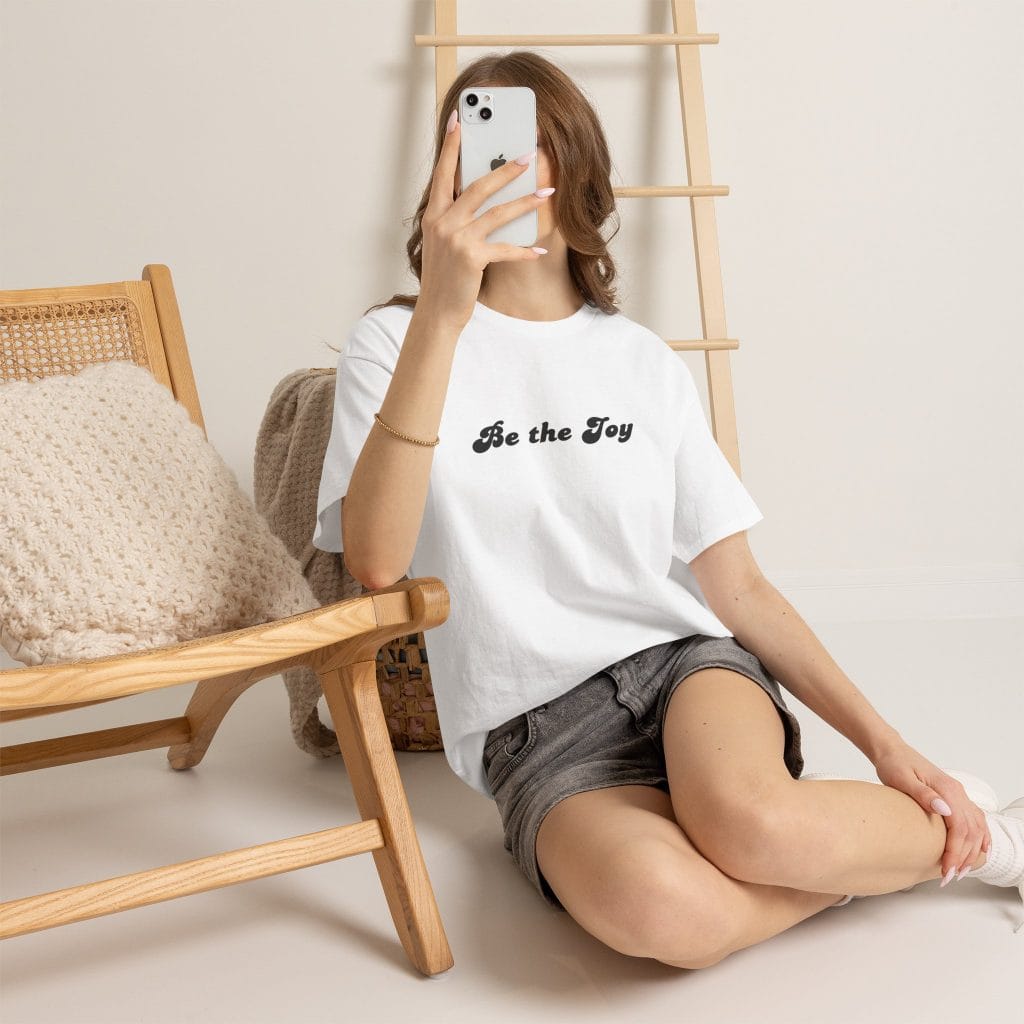 "Be the Joy" White Unisex T-Shirt