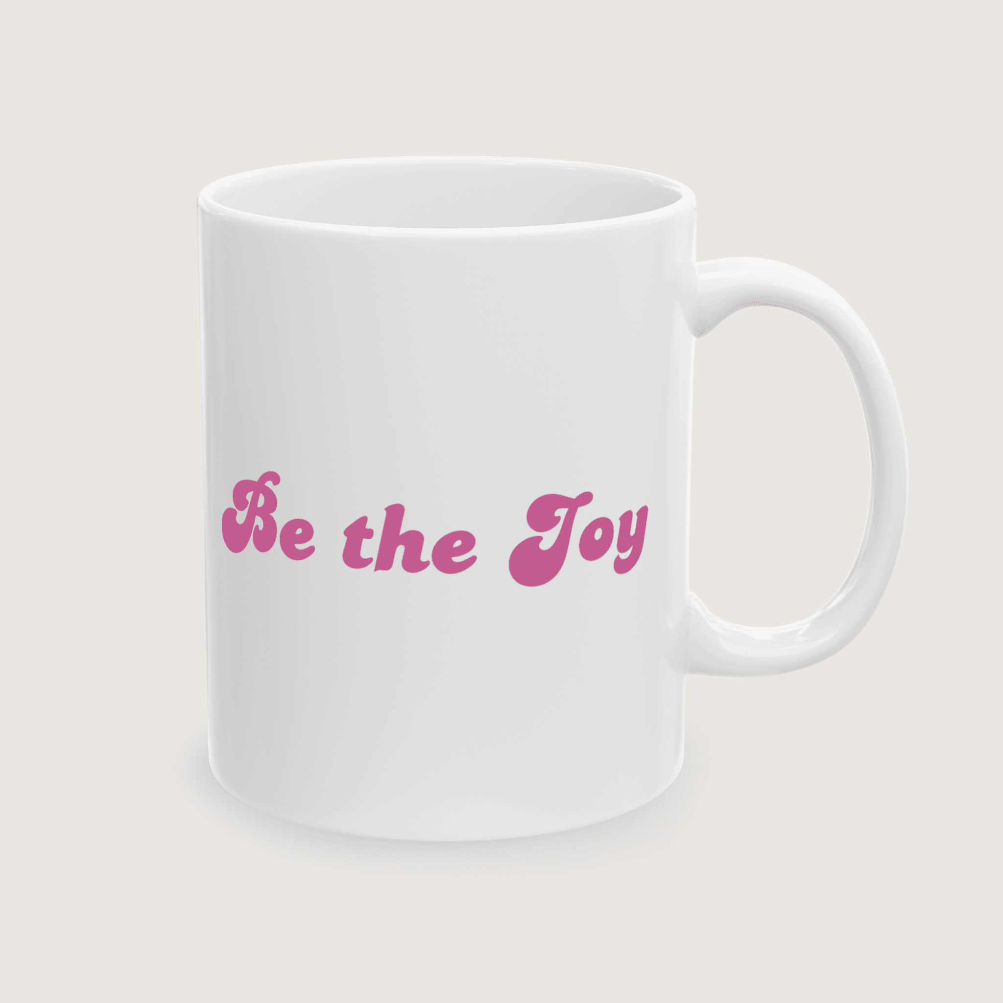 "Be the Joy" White Mug - Image 4